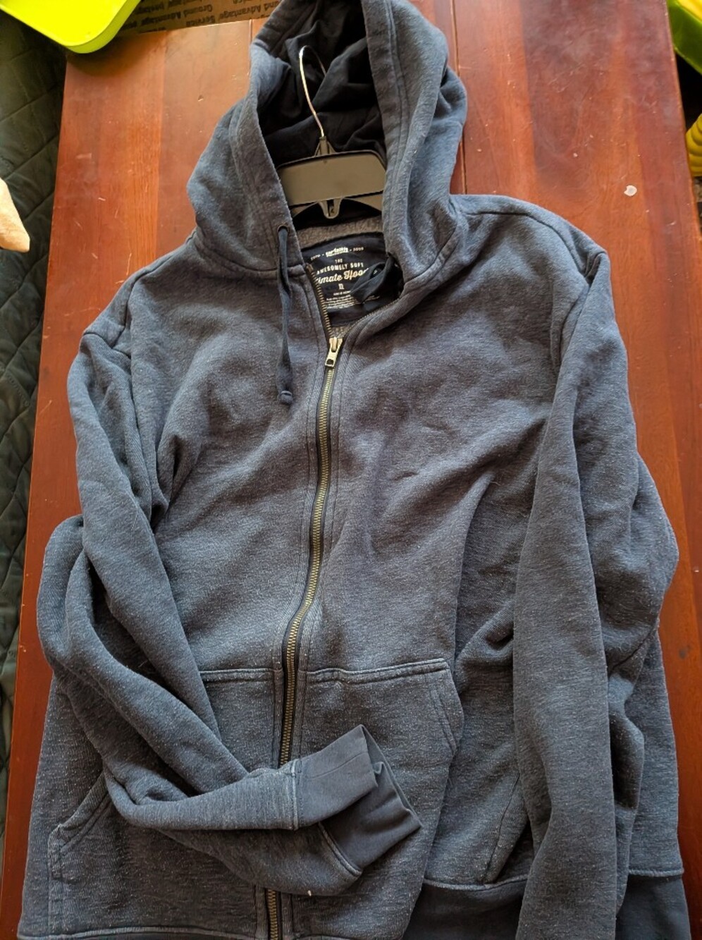 urban pipeline Heather Navy Full-Zip Hooded Jacket